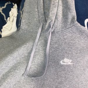 Nike Sportswear NSW Club Fleece Pullover Hoodie Sweatshirt Gray Men's Size M